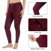 beroy Women Horse Riding Knee-Patches Pants Ladies Equestrian Front-Zip Breeches Legging with Pockets(Burgundy,XL) view 4