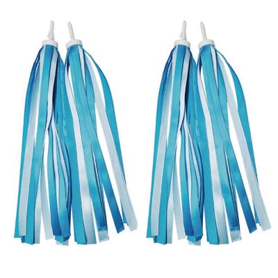 ABSOAR Cycling Colorful Bike Streamers Girls Boys Kids Bicycle Tassel Ribbon Handlebar Scooter Streamer 2 Pairs, Bluebell