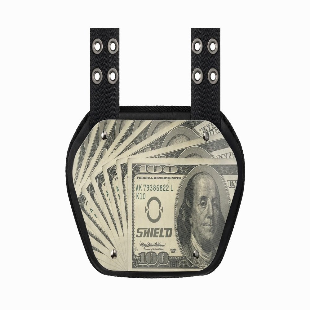 O Shield Money Football Back Plate, Lower Back Pads for Football