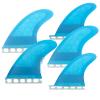 Surfing Fins Surfboard 5 Fins Set Surf Tail Rudder Fiberglass Honeycomb Base Kitesurfboard Wakesurf Sup Accessories (Color : Blue) view 3