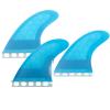 Surfing Fins Surfboard 5 Fins Set Surf Tail Rudder Fiberglass Honeycomb Base Kitesurfboard Wakesurf Sup Accessories (Color : Blue) view 4