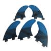 Surfing Fins 5Pcs Surfboard Tail Fin G5+GL Tail Rudder Surfing Tail Thruster Surfboard Accessories (Color : Red, Size : G5+GL) view 2