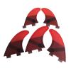 Surfing Fins 5Pcs Surfboard Tail Fin G5+GL Tail Rudder Surfing Tail Thruster Surfboard Accessories (Color : Red, Size : G5+GL) view 3