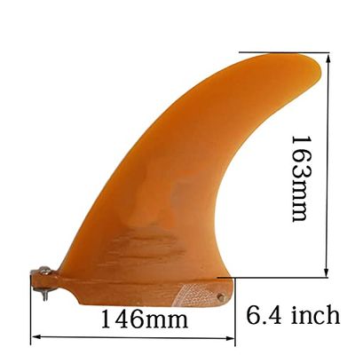 Surfing Fins 6 Inch Surfboard Tail Rudder Surfboard Tail Fin Longboard Fin Replacement (Size : Grey)