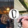 12PCS Carabiner Keychain Clip - 3" Aluminum Caribeener Key Clip,D Ring Shape Nonlocking Carabeaner Hook Buckle,Multi-Function Spring Snap Key Clips Tool for Home,Camping,Hiking,Traveling,Backpack view 4