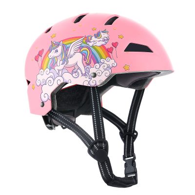 WHALEZON Kids Bike Helmet Ages 3-5-8-14, CPSC ASTM CPSIA Certified Toddler Helmet-Girls Pink Unicorn