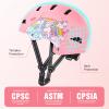 WHALEZON Kids Bike Helmet Ages 3-5-8-14, CPSC ASTM CPSIA Certified Toddler Helmet-Girls Pink Unicorn view 3