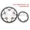 MYEEI Road Bicycle Chain Wheel BCD 110 MM Sprockets 50T 48T 46T 34T Chainwheel Folding Bike Chainring Double Crown (Color : 48T) view 2