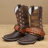 Adult Bull Riding Leather Spur Straps 1 1/4" x 11" - Master Bulls Brazilian Made view 1
