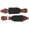Adult Bull Riding Leather Spur Straps 1 1/4" x 11" - Master Bulls Brazilian Made view 2