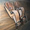 Adult Bull Riding Leather Spur Straps 1 1/4" x 11" - Master Bulls Brazilian Made view 4