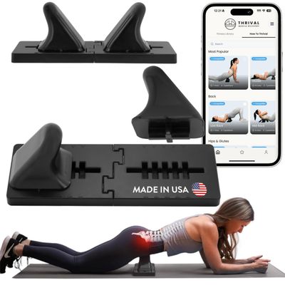 Thrival Wave, Adjustable Psoas Muscle Release Tool, Patented, Carbon Black