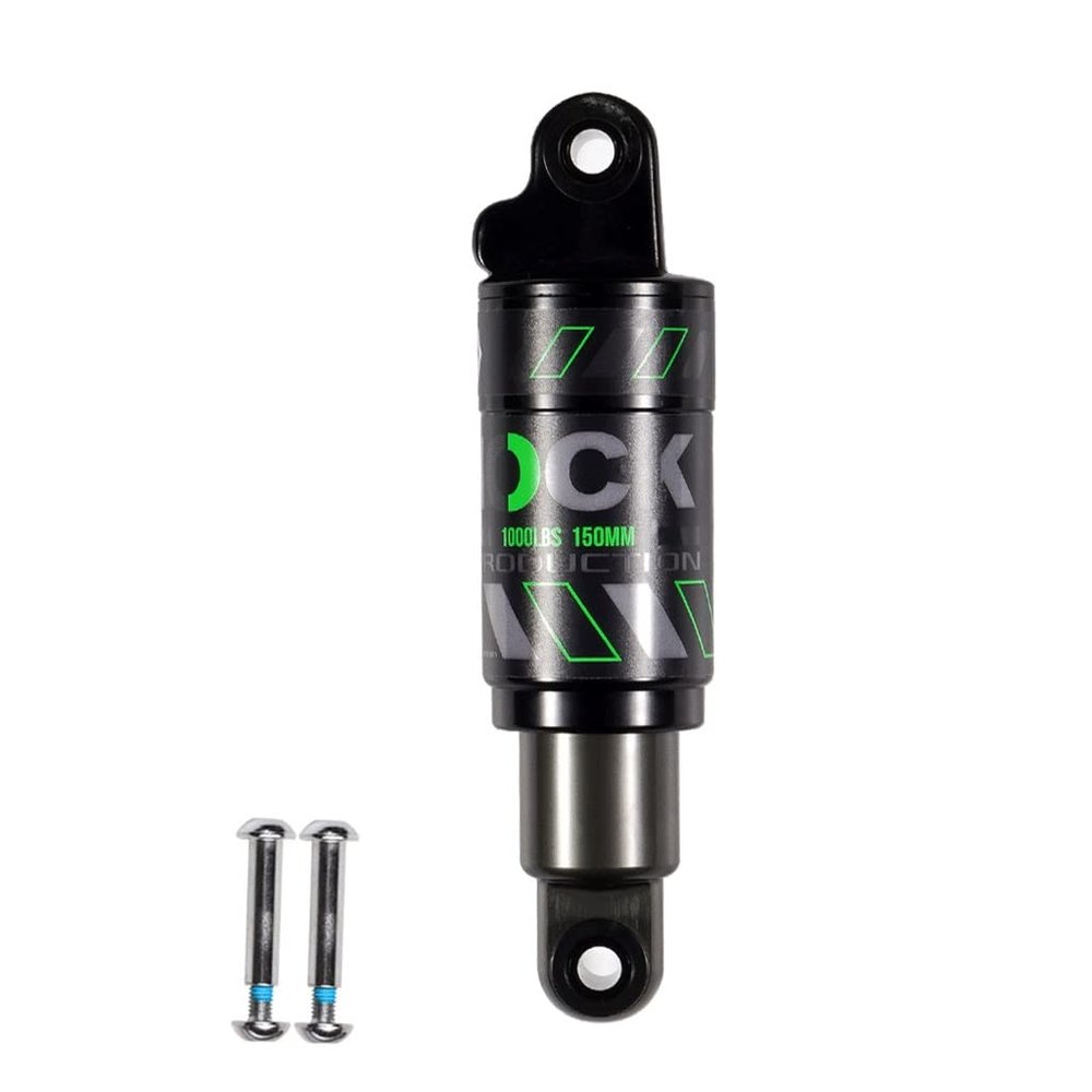 Jejy Rear Shock Absorber Aluminum Alloy Mountain Bike Rear Shock Absorber Suspension, 125mm/150mm/165mm/185mm/190mm/200mm Bicycle Oil Spring Shock Absorber for Scooter Mountain Bike