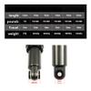 Jejy Rear Shock Absorber Aluminum Alloy Mountain Bike Rear Shock Absorber Suspension, 125mm/150mm/165mm/185mm/190mm/200mm Bicycle Oil Spring Shock Absorber for Scooter Mountain Bike view 4