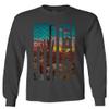 0491. Vintage Arizona American Flag Retro Graphic Style Patriotic USA 4th July Men's Long Sleeve t Shirt (Characol, 2X Large) view 1