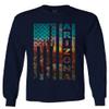 0491. Vintage Arizona American Flag Retro Graphic Style Patriotic USA 4th July Men's Long Sleeve t Shirt (Characol, 2X Large) view 1
