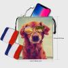 Nerxy Summer Dog Gymnastics Grip Bag - Beach Golden Retriever Grips Bag with Glasses Drawstring Storage Pouch Adjustable Polyester Towel view 2
