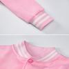 ACEFAST INC Womens Varsity Jacket Long Sleeve Button Down Cropped Bomber Jackets Casual Baseball Coat Y2K Streetwear view 4
