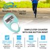 iGANK Simple Walking Pedometer 3D Step Counter for Men Women Kids (Turquoise) view 2