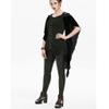 Goth Criss Cross Shirt Lace Butterfly Sleeve Blouses Gothic Clothes for Women Halloween Steampunk Tops with Corset Black view 4