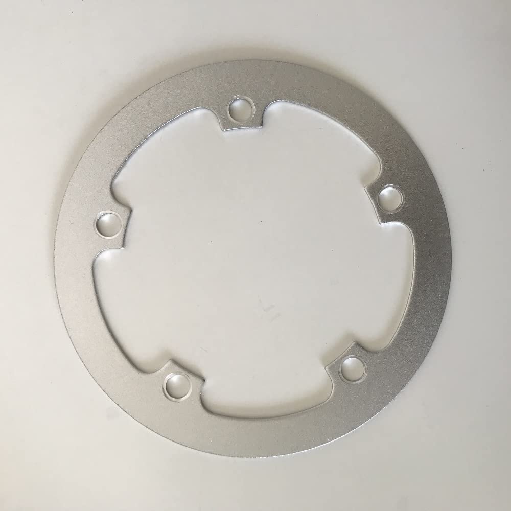 MYEEI Road Bicycle 130 BCD 39T Chain Wheel Guard Folding Bike Chainring Cover Silvery Aluminum Alloy Road Bicycle Protective Plate 130BCD 53T 52T 50T 48T 46T 44T 42T 39T 38T (Color : 130 BCD 39T)
