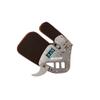 Mruabtiy Bicaster Archery Finger Tab Genuine Leather + Aluminum Plate Adjustable Finger Guard Protective Gear for Recurve Bow (M, Silver) view 1