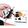 Mruabtiy Bicaster Archery Finger Tab Genuine Leather + Aluminum Plate Adjustable Finger Guard Protective Gear for Recurve Bow (M, Silver) view 4
