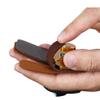Mruabtiy Bicaster Archery Finger Tab Genuine Leather + Aluminum Plate Adjustable Finger Guard Protective Gear for Recurve Bow (L, Silver) view 2