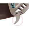 Mruabtiy Bicaster Archery Finger Tab Genuine Leather + Aluminum Plate Adjustable Finger Guard Protective Gear for Recurve Bow (L, Silver) view 4