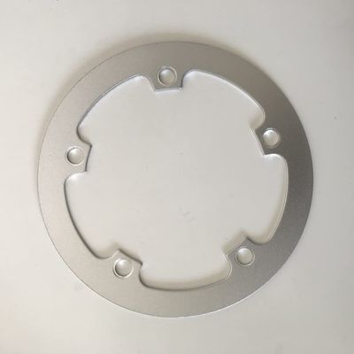 MYEEI Road Bicycle 130 BCD 53T Chain Wheel Guard Folding Bike Chainring Cover Silvery Aluminum Alloy Road Bicycle Protective Plate 130BCD 53T 52T 50T 48T 46T 44T 42T 39T 38T (Color : 130 BCD 39T)