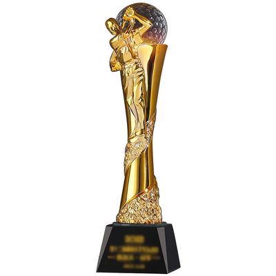Award Trophies Award Trophies Personalized Creative Sports Series Resin Trophy, Football Competition Winning Statue, Gilt Plating Awards Cup with Crystal Ball, Free Engraving