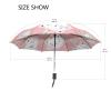Sletend Compact Travel Umbrella Cat Unicorn Windproof Folding Automatic Umbrella,One Touch Auto Open and Close Button Portable Light Umbrella for Women Men Kid view 3