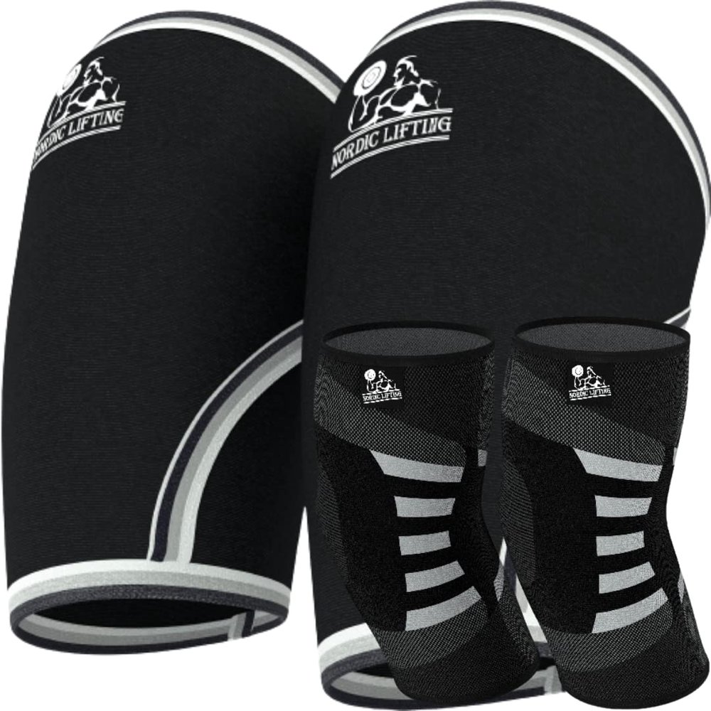 Nordic Lifting Elbow Sleeves Small Bundle with Elbow Compression Sleeves Medium