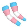 AYUNIX Arm Sleeves for Men Women Transgender Pride Flag UV Sun Protection Cooling Arm Sleeves Arm Cover Sleeves for Outdoor Protective Sports Running Golf Cycling Driving Fishing view 1