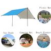 XIANGBINXUAN Camping Tent Tarp Rain Tarp Hammock Shelter, Premium UV Protection Sun Shelter Windproof Waterproof Lightweight Compact Durable Ripstop Gazebo Picnic Mat (Sky Blue Large) view 2