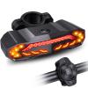 [Upgraded Remote]ONVIAN Smart Bike Tail Light with Turn Signals, Bike Alarm with Wireless Control Remote, USB Rechargeable Rear Bike Light, IP65 Waterproof Auto ON/Off Bicycle Lights for Night Riding view 1