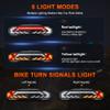 [Upgraded Remote]ONVIAN Smart Bike Tail Light with Turn Signals, Bike Alarm with Wireless Control Remote, USB Rechargeable Rear Bike Light, IP65 Waterproof Auto ON/Off Bicycle Lights for Night Riding view 4