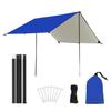 XIANGBINXUAN Tent Tarps Camping Waterproof and Lightweight Tent Tarp, Premium UV Protection Lightweight Waterproof Camping Shelter Compact and Lightweight for Travel Camping (Blue 2X Large) view 1