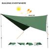 XIANGBINXUAN Tent Tarps Camping Waterproof and Lightweight Tent Tarp, Premium UV Protection Lightweight Waterproof Camping Shelter Compact and Lightweight for Travel Camping (Blue 2X Large) view 3