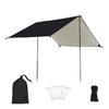 XIANGBINXUAN Tent Tarp for Tent Camping Lightweight Waterproof Camping Shelter, Windproof UV Protection Lightweight Durable 210D Sun Canopy Ground Sheet for Beach Picnic (Black(rodless) Small) view 1