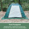 XIANGBINXUAN Tent Tarp for Tent Camping Lightweight Waterproof Camping Shelter, Windproof UV Protection Lightweight Durable 210D Sun Canopy Ground Sheet for Beach Picnic (Black(rodless) Small) view 3