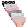 Winging Day Big Girls' Cotton Soft Panties Pink Polka dot Underwear Size 16 (6-Pack) view 1