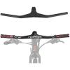 Bicycle Handlebar, 3K Carbon Fibre Bicycle MTB Riser -17 Degree One-Shaped Integrated Handlebar with Stem for Mountain Bike Parts 600-800/80-119Mm view 3