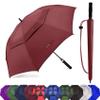 Baraida Golf Umbrella Large 62/68/72 Inch, Extra Large Oversize Double Canopy Vented Windproof Waterproof Umbrella, Automatic Open Golf Umbrella for Men and Women and Family.(72 Inch,Burgundy) view 1