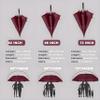 Baraida Golf Umbrella Large 62/68/72 Inch, Extra Large Oversize Double Canopy Vented Windproof Waterproof Umbrella, Automatic Open Golf Umbrella for Men and Women and Family.(72 Inch,Burgundy) view 2