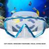 Adult Pano 3 Window Scuba Diving Mask, Tempered Glass Snorkel Mask Anti-Fog Swim Mask No Leakage Swim Goggles with Nose Cover Snorkeling Gear for Snorkeling, Freediving, Swimming (Sky Blue) view 2