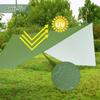 XIANGBINXUAN Camping Tent Tarps Lightweight Waterproof Camping Shelter, Premium 210D Oxford Against Rain UV Protection Hammock Shelter Tarp Sun Shade for Snow Travel Beach (Green Small) view 4