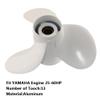 Boatman Aluminum Outboard Motor Boat Propeller 10 5/8x12 fit Yamaha Engines 20-60 Hp,13 Spline Tooth,RH,OEM NO.6H5-45952-00-EL view 3