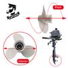 Boatman Aluminum Outboard Motor Boat Propeller 10 5/8x12 fit Yamaha Engines 20-60 Hp,13 Spline Tooth,RH,OEM NO.6H5-45952-00-EL view 4