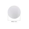 PATIKIL Golf Foam Balls, 10 Pack EVA Sponge 42mm Exercise Flight Swing Practice for Indoor Training, White view 2
